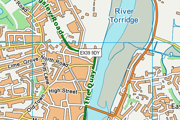 EX39 9DY map - OS VectorMap District (Ordnance Survey) EX39 9DY map - OS VectorMap District (Ordnance Survey)