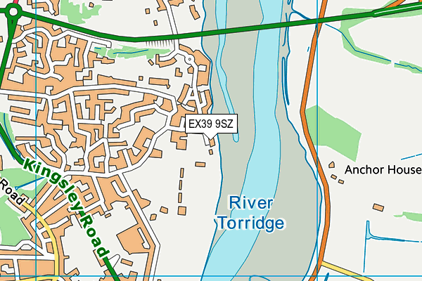 EX39 9SZ map - OS VectorMap District (Ordnance Survey) EX39 9SZ map - OS VectorMap District (Ordnance Survey)