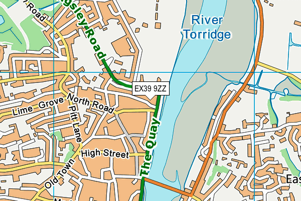 EX39 9ZZ map - OS VectorMap District (Ordnance Survey) EX39 9ZZ map - OS VectorMap District (Ordnance Survey)