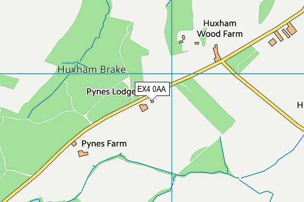 EX4 0AA map - OS VectorMap District (Ordnance Survey) EX4 0AA map - OS VectorMap District (Ordnance Survey)