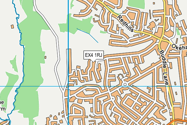 EX4 1RJ map - OS VectorMap District (Ordnance Survey) EX4 1RJ map - OS VectorMap District (Ordnance Survey)