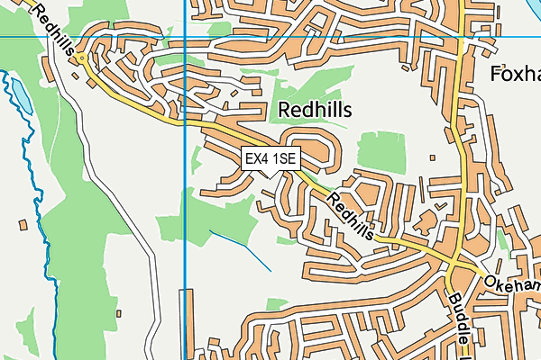 EX4 1SE map - OS VectorMap District (Ordnance Survey) EX4 1SE map - OS VectorMap District (Ordnance Survey)