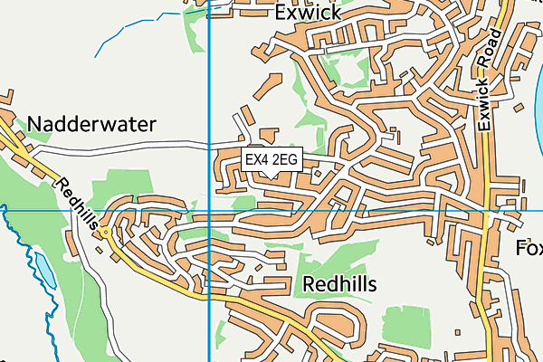 EX4 2EG map - OS VectorMap District (Ordnance Survey) EX4 2EG map - OS VectorMap District (Ordnance Survey)