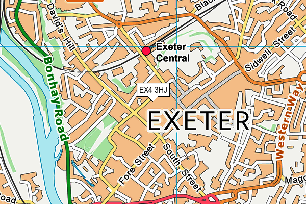 EX4 3HJ map - OS VectorMap District (Ordnance Survey) EX4 3HJ map - OS VectorMap District (Ordnance Survey)