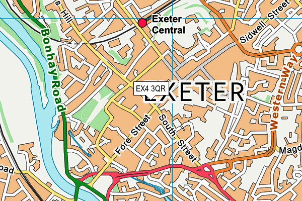 EX4 3QR map - OS VectorMap District (Ordnance Survey) EX4 3QR map - OS VectorMap District (Ordnance Survey)