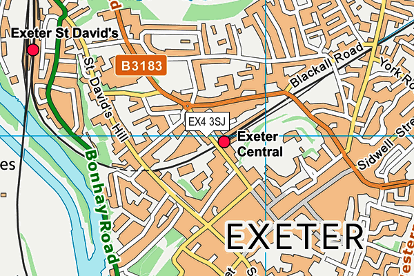 EX4 3SJ map - OS VectorMap District (Ordnance Survey) EX4 3SJ map - OS VectorMap District (Ordnance Survey)