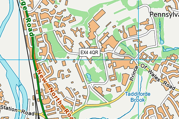 EX4 4QR map - OS VectorMap District (Ordnance Survey) EX4 4QR map - OS VectorMap District (Ordnance Survey)
