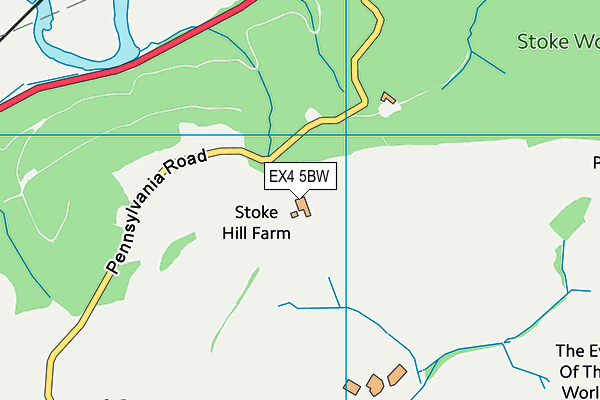 EX4 5BW map - OS VectorMap District (Ordnance Survey) EX4 5BW map - OS VectorMap District (Ordnance Survey)