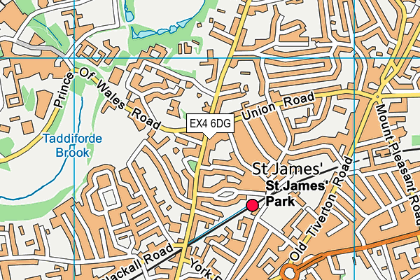 EX4 6DG map - OS VectorMap District (Ordnance Survey) EX4 6DG map - OS VectorMap District (Ordnance Survey)