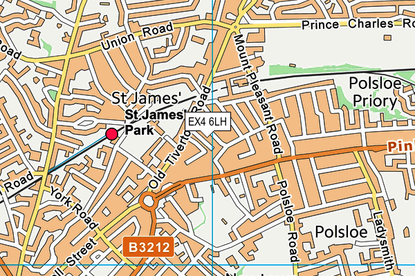 EX4 6LH map - OS VectorMap District (Ordnance Survey) EX4 6LH map - OS VectorMap District (Ordnance Survey)