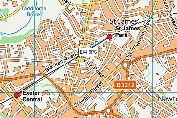 EX4 6PG map - OS VectorMap District (Ordnance Survey) EX4 6PG map - OS VectorMap District (Ordnance Survey)