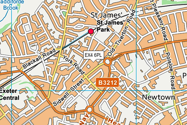 EX4 6PL map - OS VectorMap District (Ordnance Survey) EX4 6PL map - OS VectorMap District (Ordnance Survey)