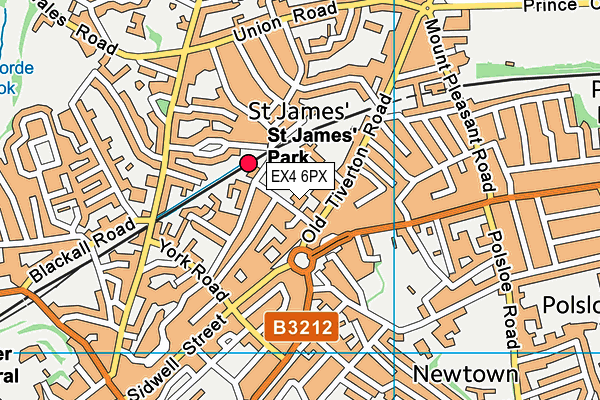 EX4 6PX map - OS VectorMap District (Ordnance Survey) EX4 6PX map - OS VectorMap District (Ordnance Survey)