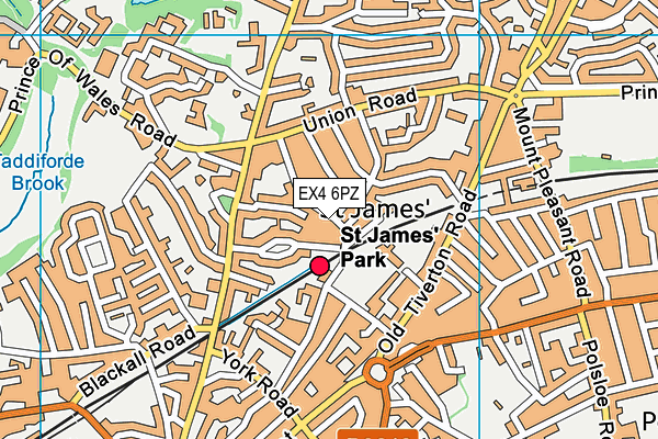 EX4 6PZ map - OS VectorMap District (Ordnance Survey) EX4 6PZ map - OS VectorMap District (Ordnance Survey)