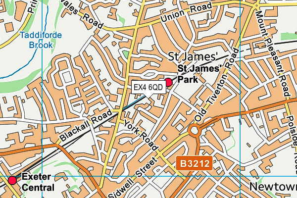 EX4 6QD map - OS VectorMap District (Ordnance Survey) EX4 6QD map - OS VectorMap District (Ordnance Survey)