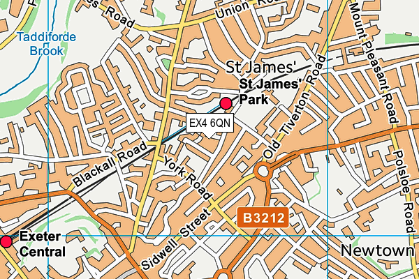 EX4 6QN map - OS VectorMap District (Ordnance Survey) EX4 6QN map - OS VectorMap District (Ordnance Survey)
