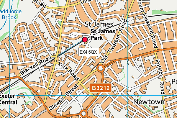 EX4 6QX map - OS VectorMap District (Ordnance Survey) EX4 6QX map - OS VectorMap District (Ordnance Survey)