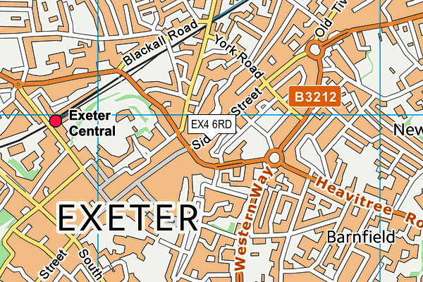 EX4 6RD map - OS VectorMap District (Ordnance Survey) EX4 6RD map - OS VectorMap District (Ordnance Survey)