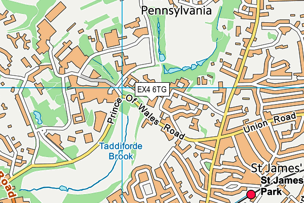 EX4 6TG map - OS VectorMap District (Ordnance Survey) EX4 6TG map - OS VectorMap District (Ordnance Survey)
