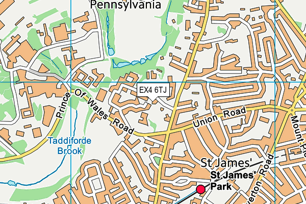 EX4 6TJ map - OS VectorMap District (Ordnance Survey) EX4 6TJ map - OS VectorMap District (Ordnance Survey)