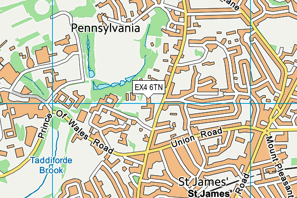 EX4 6TN map - OS VectorMap District (Ordnance Survey) EX4 6TN map - OS VectorMap District (Ordnance Survey)