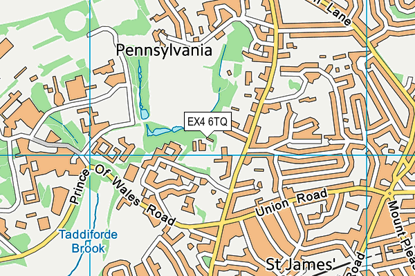 EX4 6TQ map - OS VectorMap District (Ordnance Survey) EX4 6TQ map - OS VectorMap District (Ordnance Survey)