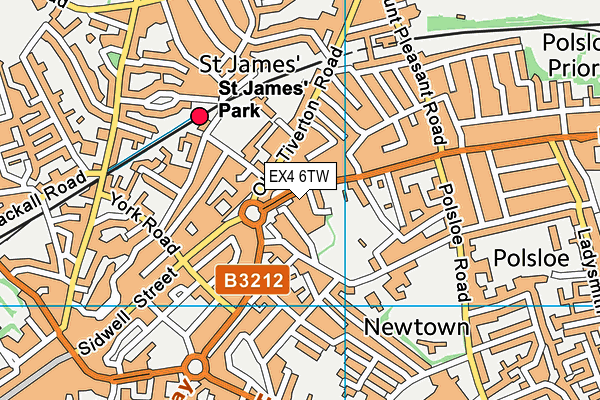 EX4 6TW map - OS VectorMap District (Ordnance Survey) EX4 6TW map - OS VectorMap District (Ordnance Survey)