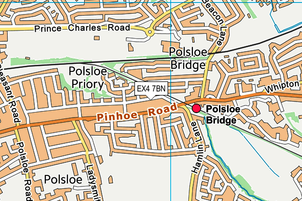 EX4 7BN map - OS VectorMap District (Ordnance Survey) EX4 7BN map - OS VectorMap District (Ordnance Survey)