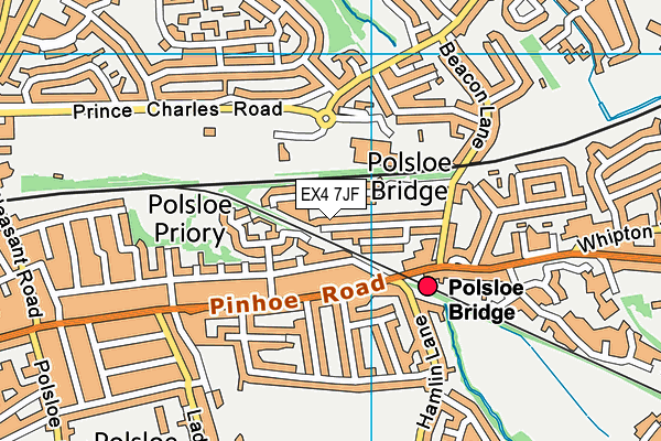 EX4 7JF map - OS VectorMap District (Ordnance Survey) EX4 7JF map - OS VectorMap District (Ordnance Survey)