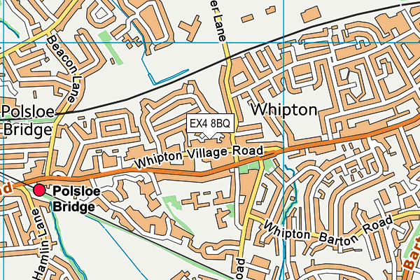 EX4 8BQ map - OS VectorMap District (Ordnance Survey) EX4 8BQ map - OS VectorMap District (Ordnance Survey)