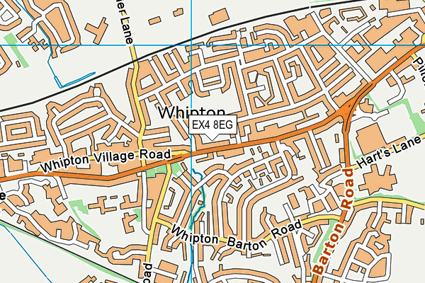 EX4 8EG map - OS VectorMap District (Ordnance Survey) EX4 8EG map - OS VectorMap District (Ordnance Survey)