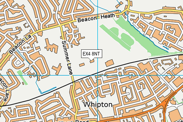 EX4 8NT map - OS VectorMap District (Ordnance Survey) EX4 8NT map - OS VectorMap District (Ordnance Survey)
