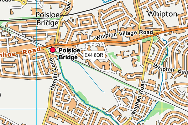 EX4 8QR map - OS VectorMap District (Ordnance Survey) EX4 8QR map - OS VectorMap District (Ordnance Survey)