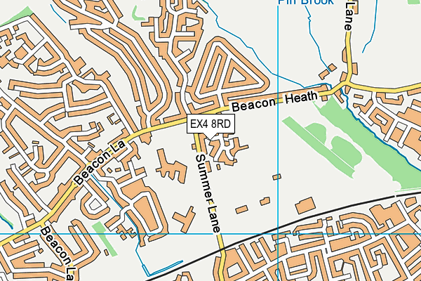 EX4 8RD map - OS VectorMap District (Ordnance Survey) EX4 8RD map - OS VectorMap District (Ordnance Survey)
