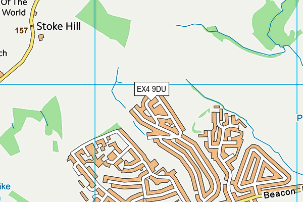 EX4 9DU map - OS VectorMap District (Ordnance Survey) EX4 9DU map - OS VectorMap District (Ordnance Survey)
