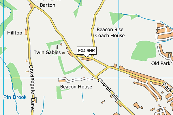 EX4 9HR map - OS VectorMap District (Ordnance Survey) EX4 9HR map - OS VectorMap District (Ordnance Survey)