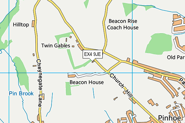 EX4 9JE map - OS VectorMap District (Ordnance Survey) EX4 9JE map - OS VectorMap District (Ordnance Survey)