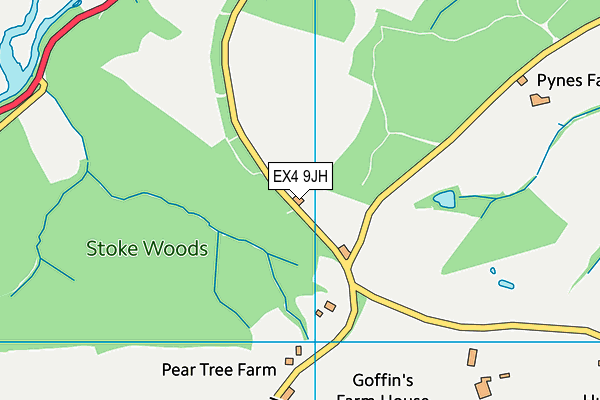 EX4 9JH map - OS VectorMap District (Ordnance Survey) EX4 9JH map - OS VectorMap District (Ordnance Survey)