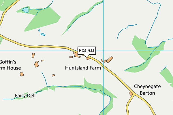 EX4 9JJ map - OS VectorMap District (Ordnance Survey) EX4 9JJ map - OS VectorMap District (Ordnance Survey)