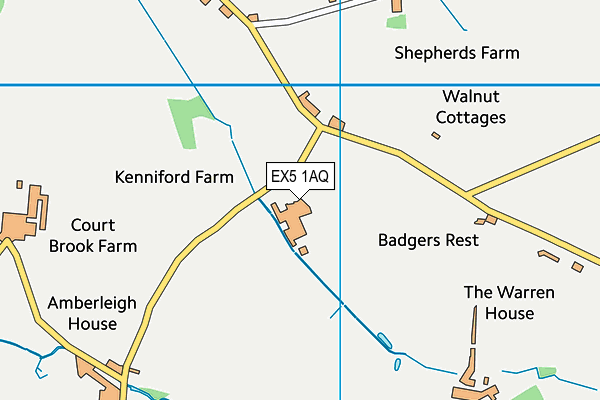 EX5 1AQ map - OS VectorMap District (Ordnance Survey) EX5 1AQ map - OS VectorMap District (Ordnance Survey)
