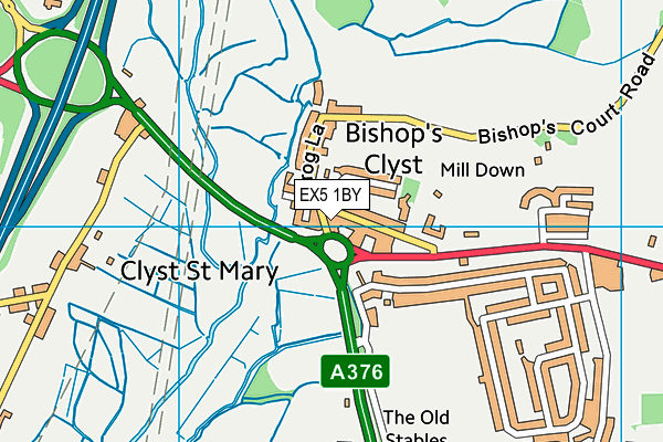 EX5 1BY map - OS VectorMap District (Ordnance Survey) EX5 1BY map - OS VectorMap District (Ordnance Survey)