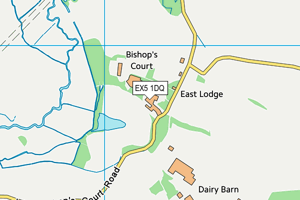 EX5 1DQ map - OS VectorMap District (Ordnance Survey) EX5 1DQ map - OS VectorMap District (Ordnance Survey)