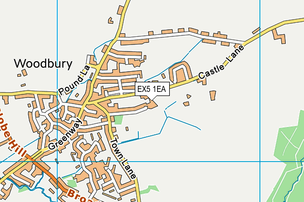 EX5 1EA map - OS VectorMap District (Ordnance Survey) EX5 1EA map - OS VectorMap District (Ordnance Survey)