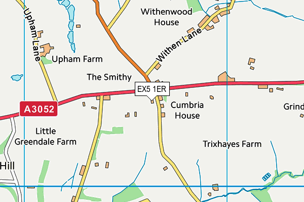 EX5 1ER map - OS VectorMap District (Ordnance Survey) EX5 1ER map - OS VectorMap District (Ordnance Survey)