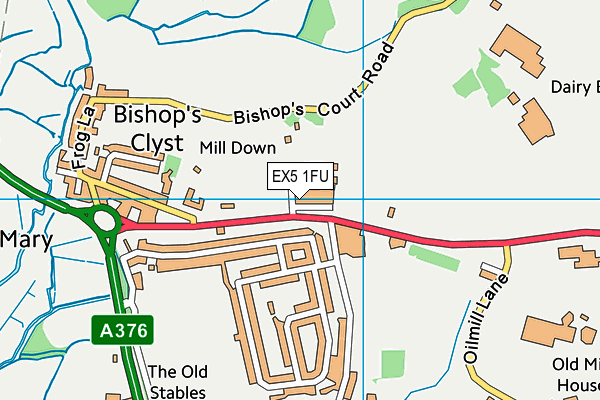 EX5 1FU map - OS VectorMap District (Ordnance Survey) EX5 1FU map - OS VectorMap District (Ordnance Survey)