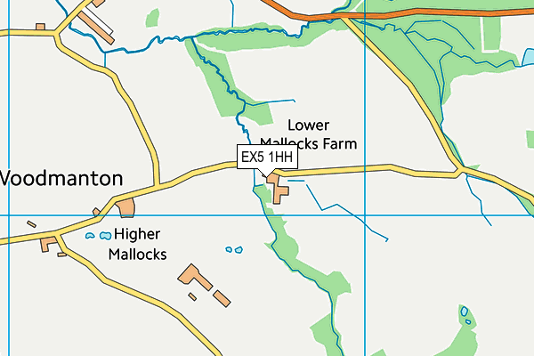 EX5 1HH map - OS VectorMap District (Ordnance Survey) EX5 1HH map - OS VectorMap District (Ordnance Survey)