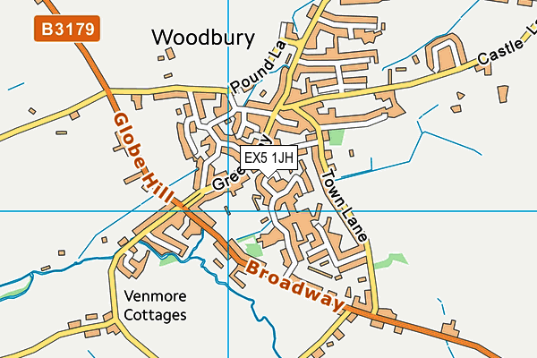 EX5 1JH map - OS VectorMap District (Ordnance Survey) EX5 1JH map - OS VectorMap District (Ordnance Survey)