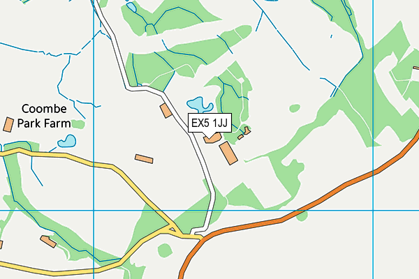 EX5 1JJ map - OS VectorMap District (Ordnance Survey) EX5 1JJ map - OS VectorMap District (Ordnance Survey)