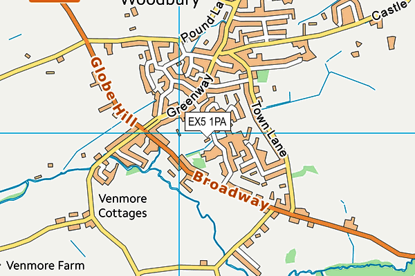 EX5 1PA map - OS VectorMap District (Ordnance Survey) EX5 1PA map - OS VectorMap District (Ordnance Survey)