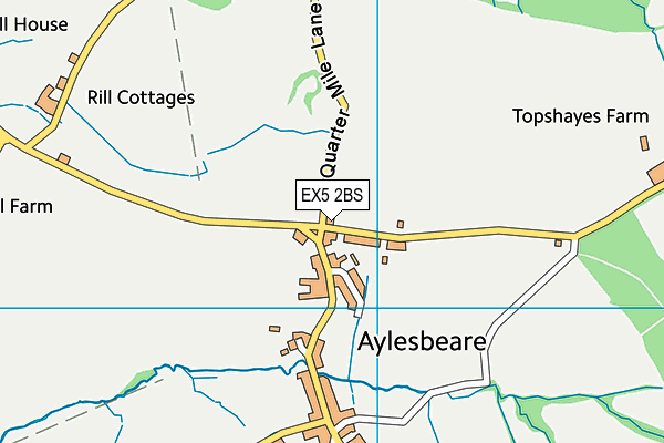 EX5 2BS map - OS VectorMap District (Ordnance Survey) EX5 2BS map - OS VectorMap District (Ordnance Survey)